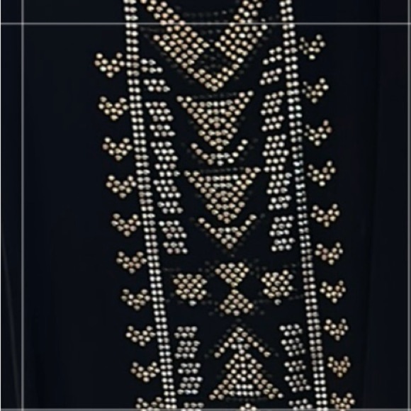 City Chic Black Embellished Sleeveless Tunic Tank Top - Picture 3 of 4